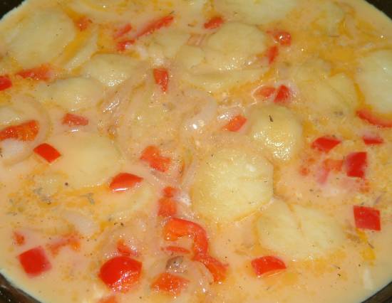 Frittata met aardappel, rode paprika en kappertjes ...