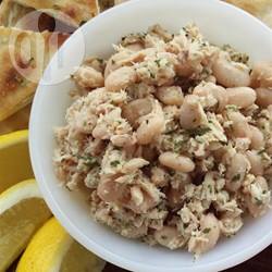 Salade met bonen en tonijn recept
