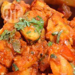 In curry gebakken aardappels recept