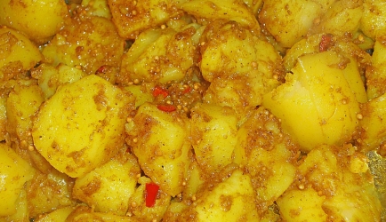 Indisch aardappelpannetje bombay (pittig) recept