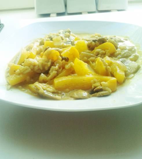Makkelijke risotto met champignons en paprika recept