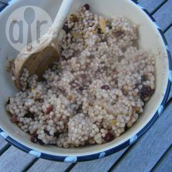 Zoete couscous met cranberry's en amandelen recept