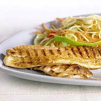 Gegrilde tilapia met mieschotel recept