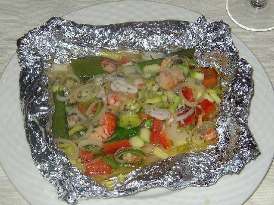 Tilapia-groenteschotel met rijst recept