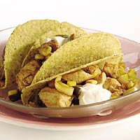 Taco's met kip en mais recept