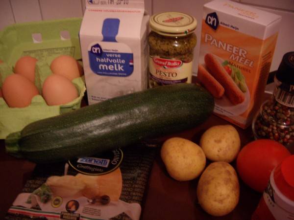Courgette aardappelschotel recept