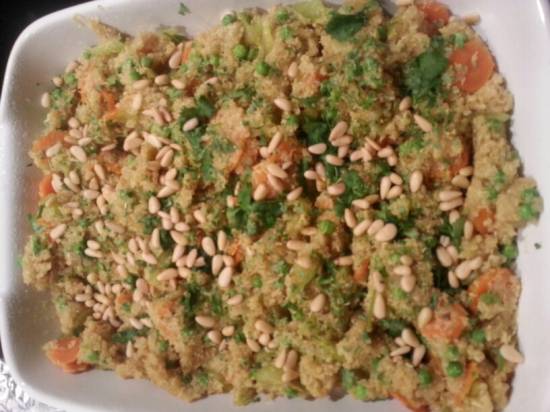 Roerbakschotel met quinoa recept