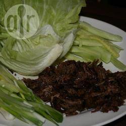 Knapperig lamsvlees uit mongolië recept