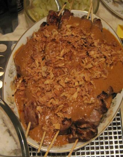 Saté babi met katjangsaus recept