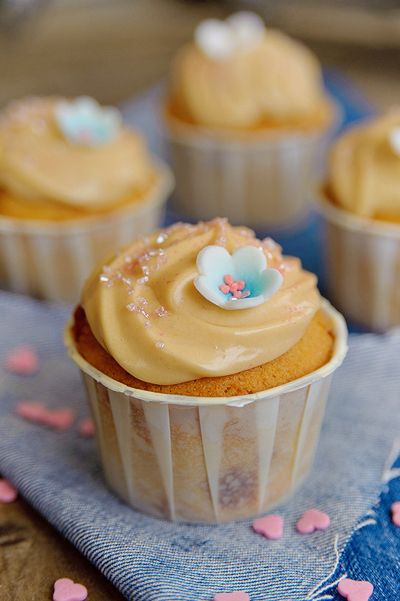 Recept 'cupcakes met karamel & citroen'