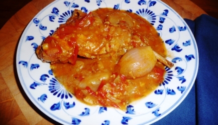 Grieks gestoofd konijn (kouneli stifado) recept