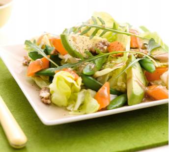 Salade met jonge bospeen recept