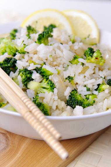 Recept 'zoete citrus en broccoli rijst'