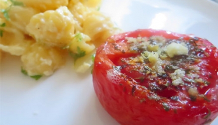 Geroosterde tomaten met pasta recept