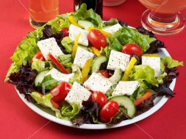 Eenvoudige griekse salade recept