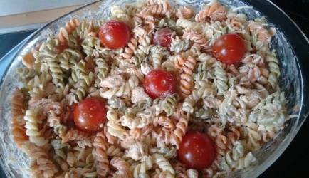 Koude pasta-kip salade recept