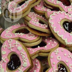 Dubbele koekjes voor valentijnsdag recept