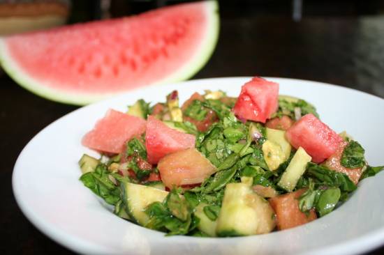 Watermeloen salade met munt recept