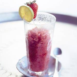 Aardbeiengranita met limoen recept