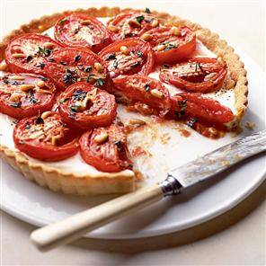 Hartige taart met tomaat en geitenkaas recept