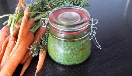 Wortelloof pesto recept