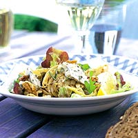 Salade met geroosterde venkel en roquefort recept
