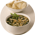Indische soep met voorjaarsgroenten recept