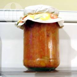 Tomaten-perzik chutney recept