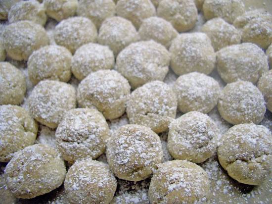 Amandel-vanille kerstballen met kokos sneeuw recept