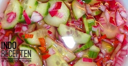 Acer ketimun biasa ( pittige komkommer) recept