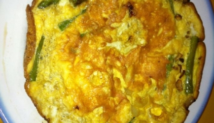 Fritatta met asperges. recept