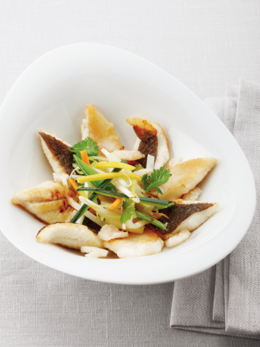 Recept 'groenten in de wok met tongschar'