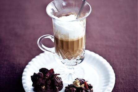Koffie met witte chocoladeroom