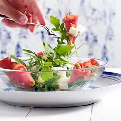 Gelderse salade van rookvlees met perendressing recept ...