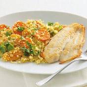 Couscous met wortel en vis recept