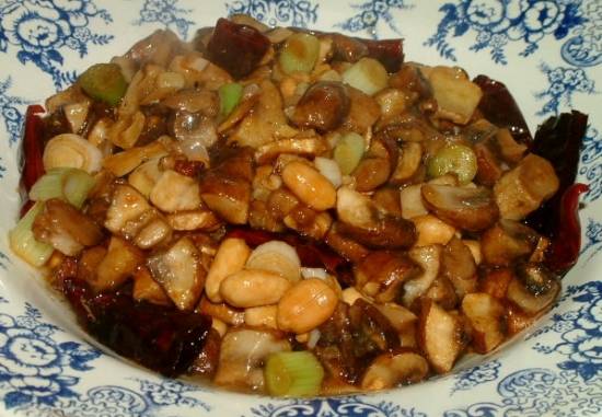 Vegetarische `gong bao`s kip` recept