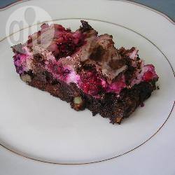 Bosvruchten brownies met kwark recept