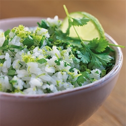 Mexicaanse rijst met verse koriander en limoen recept