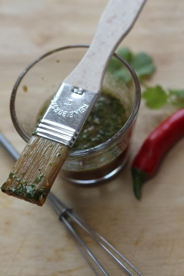 Recept 'marinade met chili, koriander en limoen'