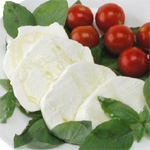 Mozzarella-tomaattaartje, met verse basilicumolie recept