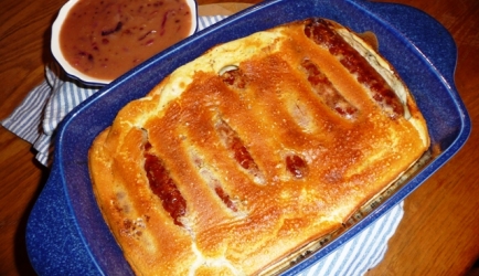 Britse “toad in the hole” (pad in het gat) recept