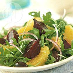 Salade met jonge bietjes recept