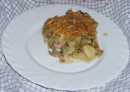 Witlof ovenschotel met gehakt,ui,paprika,champignons en kaas ...