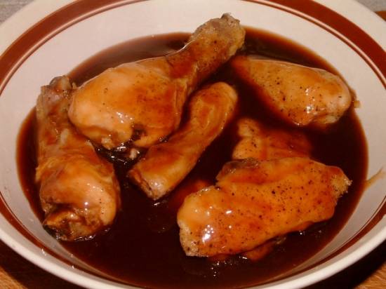 Gebakken kip met een zoetzure saus recept