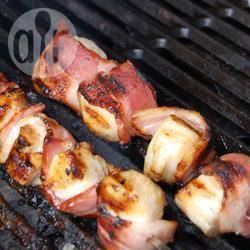 Sint jakobsschelp in bacon recept