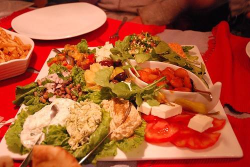 Shoarma met libanese salade recept