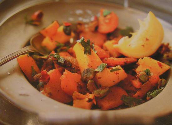 Geroerbakte wortels met mango en gember recept