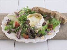 Salade met peer en geitenkaas recept