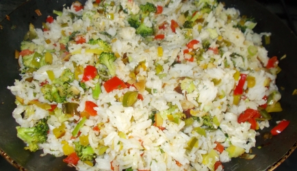 Heerlijke rijst met veel groenten a la petra recept