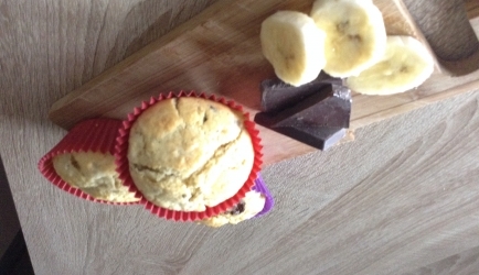 Chocolade bananen muffins recept